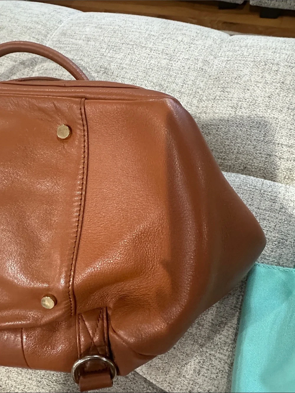 Lily Jade Elizabeth Camel Leather Baby Bag